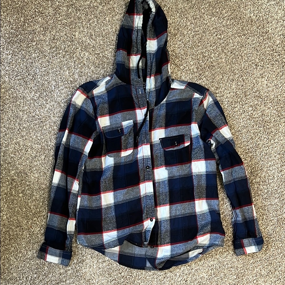 Empyre Plaid Hooded Shirt